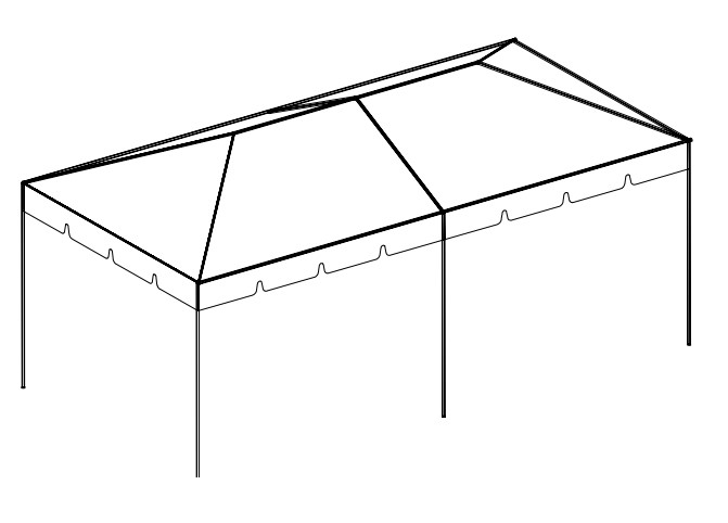 10' x 20' Frame Tent tent