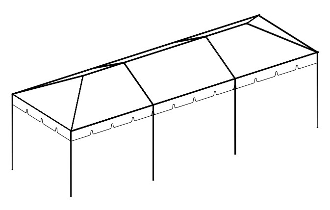 10' x 30' Frame Tent tent