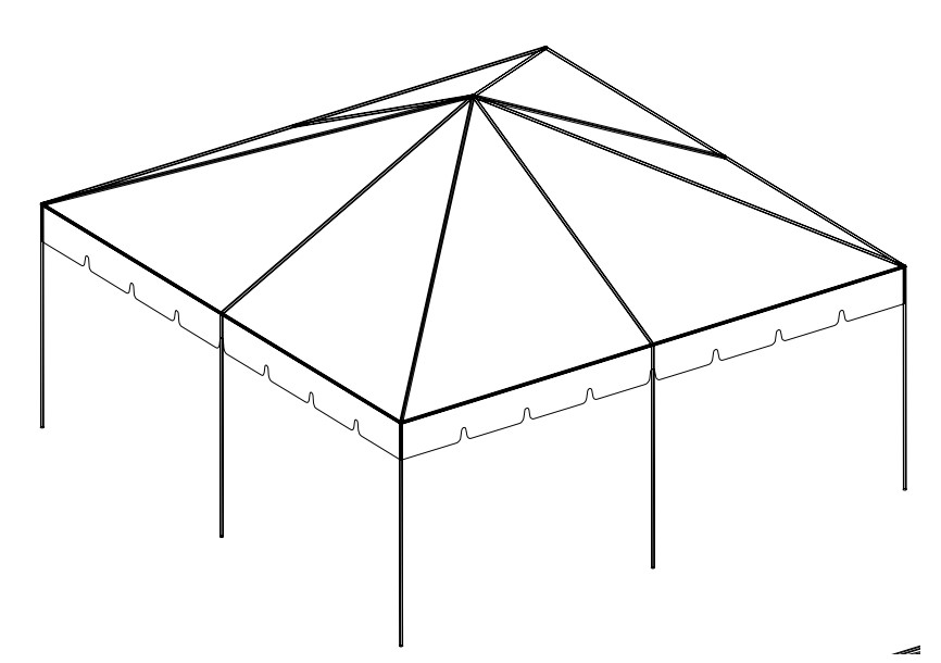 20' x 20' Frame Tent tent