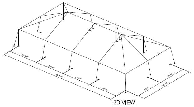 30' x 60' F3 Frame Tent tent
